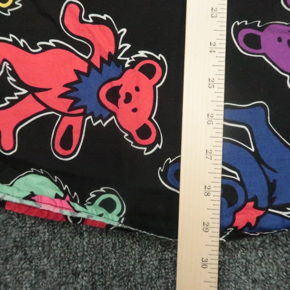 Grateful Dead Shirt Men Medium Black Dancing Bears Short‎ Sleeve Button Colorful - Picture 6 of 7